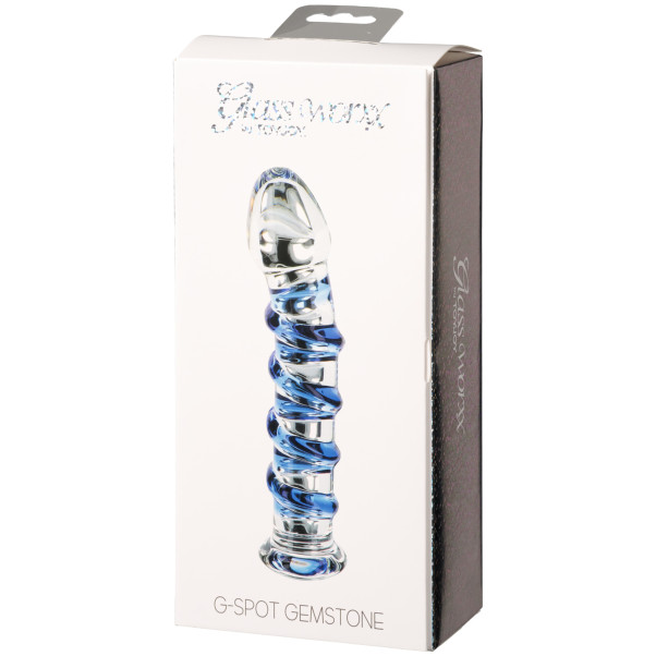 ToyJoy G-spot Gemstone Glas Dildo 18 cm Emballagebillede 90