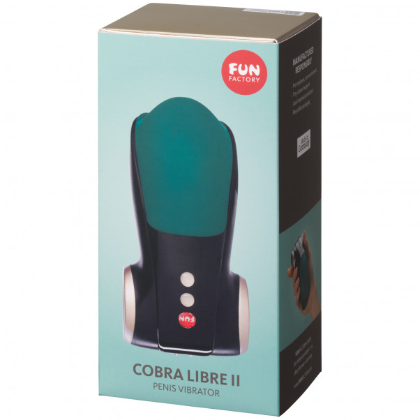 Fun Factory Cobra Libre II Blå Penis Vibrator Emballagebillede 90