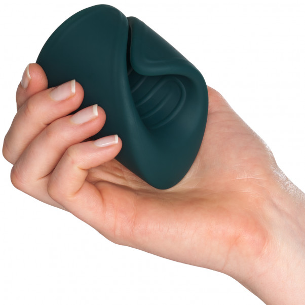 Lovense Gush Glans Massager Male Masturbator Produktbillede med hånd 50