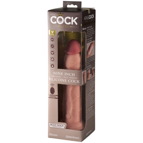 King Cock Elite Dual Density Fjernbetjent Vibrerende Dildo 25 cm Emballagebillede 90