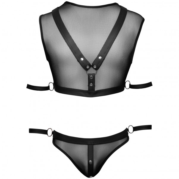 Svenjoyment Fiskenet Crop Top med Jock og Håndjern Produktbillede 3