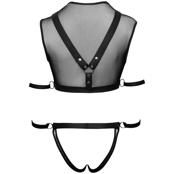 Svenjoyment Fiskenet Crop Top med Jock og Håndjern Produktbillede 4