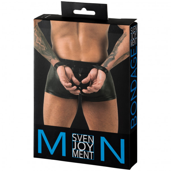 Svenjoyment Wetlook Boxershorts med Håndjern Emballagebillede 90