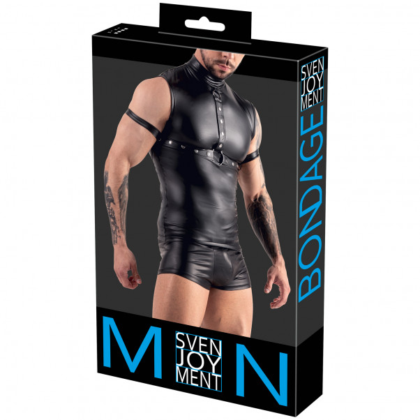 Svenjoyment Wetlook Top med Harness Emballagebillede 90