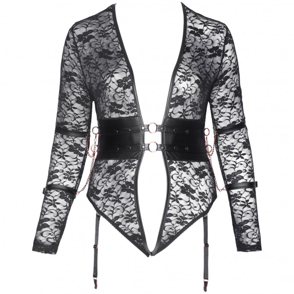 Cottelli Bondage Bundløs Body med Lange Ærmer Plus Size Produktbillede 3