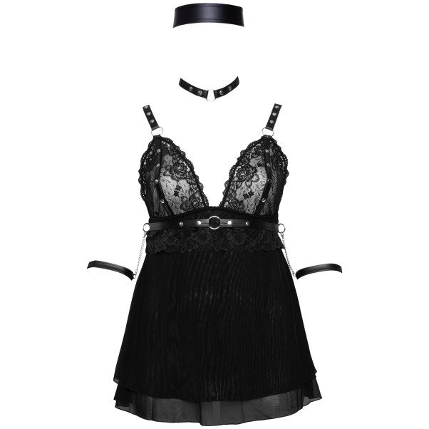 Cottelli Bondage Babydoll Sæt Plus Size Produktbillede 3