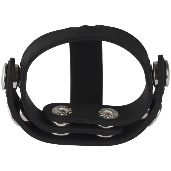 Blue Line C&B Gear Silikone T-stil Penisring med Testikel Divider Produktbillede 2