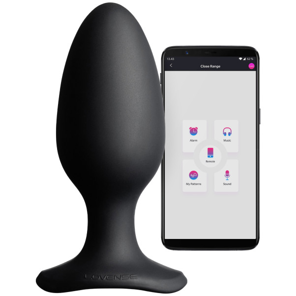 Lovense Hush 2 App-styret Stor Butt Plug Produktbillede med app 1