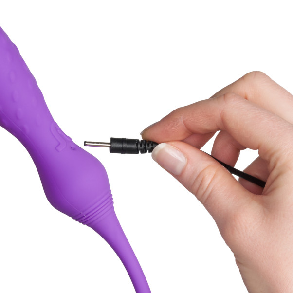 Adrien Lastic 2X Fjernbetjent Dobbelt Vibrator Produktbillede med hånd 52