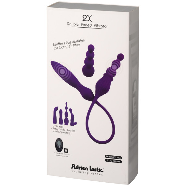 Adrien Lastic 2X Fjernbetjent Dobbelt Vibrator Emballagebillede 90