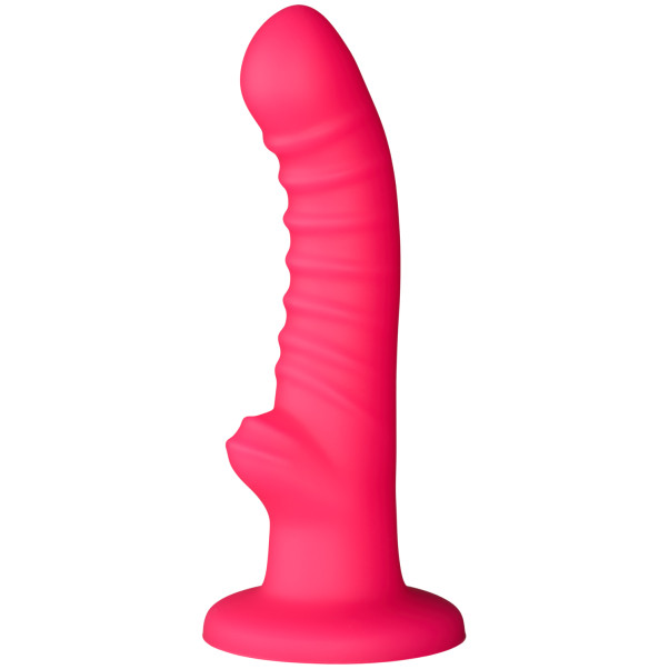 baseks Ribbed Stimulation Silikone Dildo 17 cm Produktbillede 1