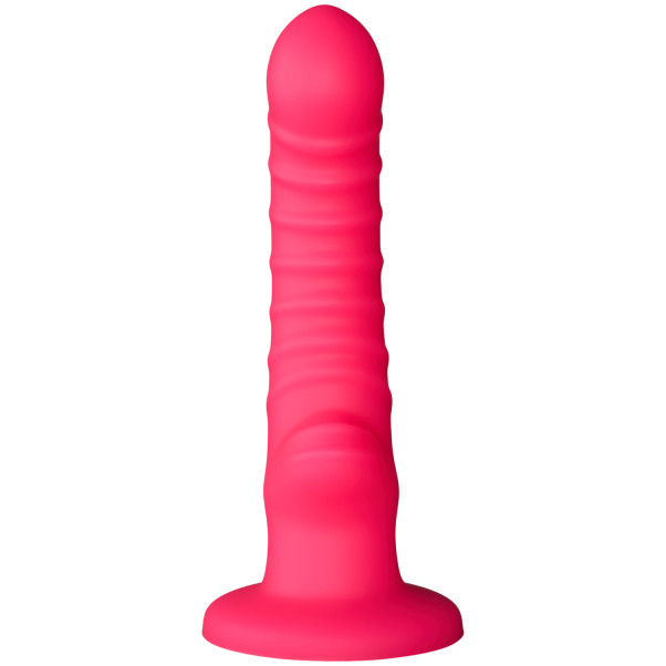 baseks Ribbed Stimulation Silikone Dildo 17 cm Produktbillede 2