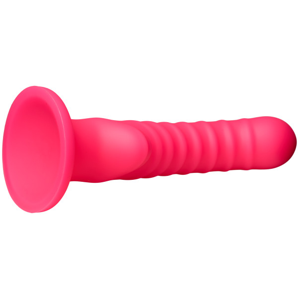 baseks Ribbed Stimulation Silikone Dildo 17 cm Produktbillede 4