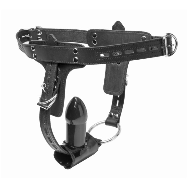 Strict Leather Premium Locking Penisring og Anal Plug Harness Produktbillede 3