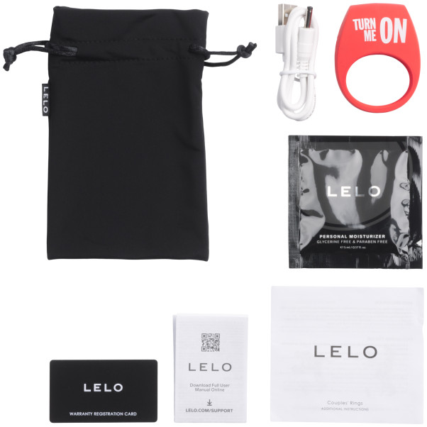 LELO x Diesel Tor 2 Vibrerende Penisring Pakkens indhold 80