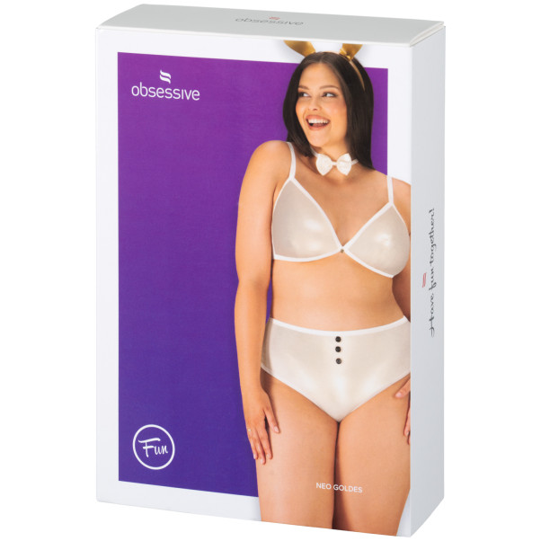 Obsessive Kaninkostume i Guld Plus Size Emballagebillede 90