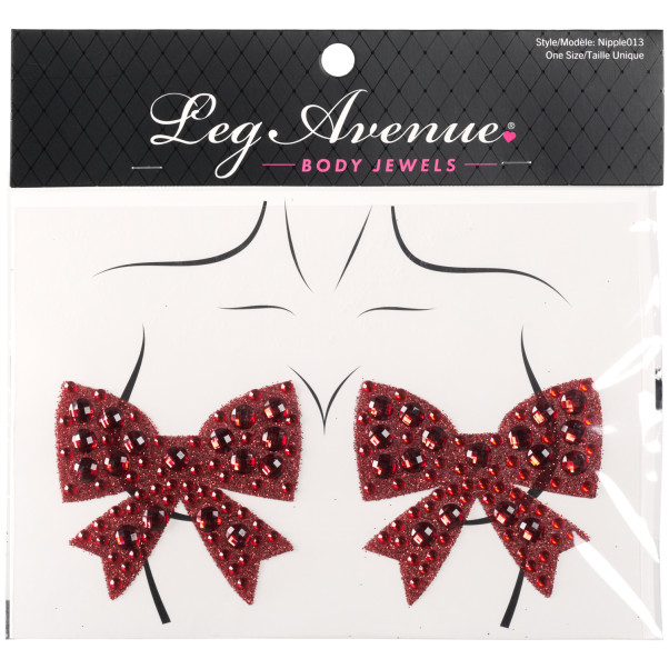 Leg Avenue Rhinsten Sløjfe Nipple Covers Emballagebillede 90
