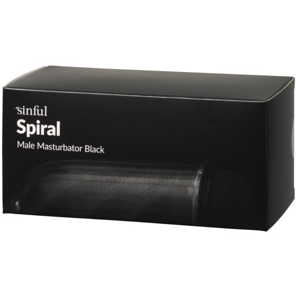Sinful Spiral Masturbator Sort Emballagebillede 90