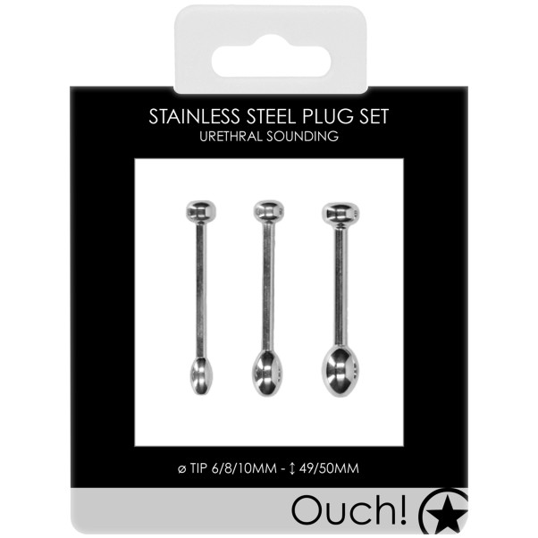 Ouch! Nail Metal Urethra Sound Plug Sæt Emballagebillede 90