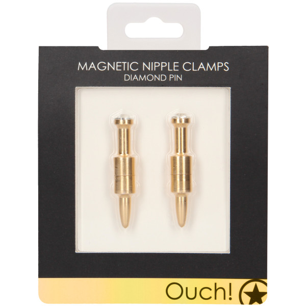 Ouch! Magnetiske Brystklemmer med Diamantstift Emballagebillede 90