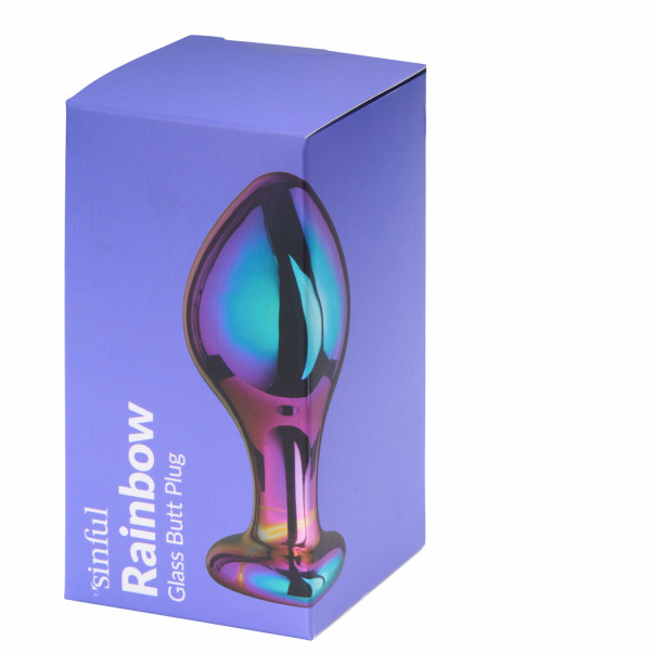 Sinful Rainbow Glas Butt Plug Emballagebillede 90