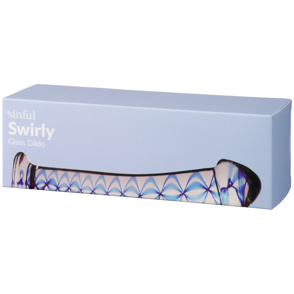 Sinful Swirly Glas Dildo Emballagebillede 90