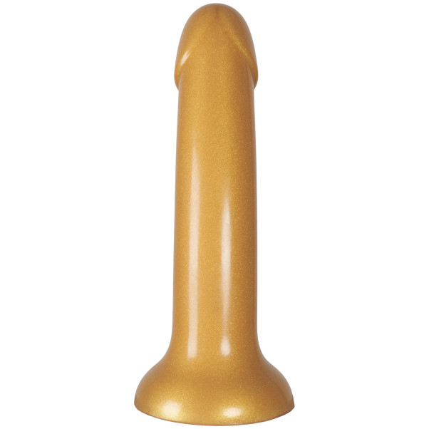 baseks Sparkling Gold Silikone Dildo 18 cm Produktbillede 3