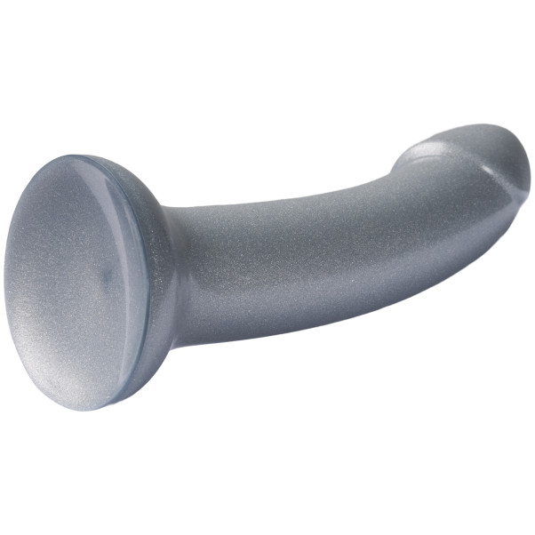 baseks Sparkling Silver Silikone Dildo 18 cm Produktbillede 4