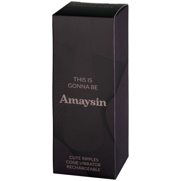Amaysin Cute Ripples Opladelig Konisk Vibrator Emballagebillede 90