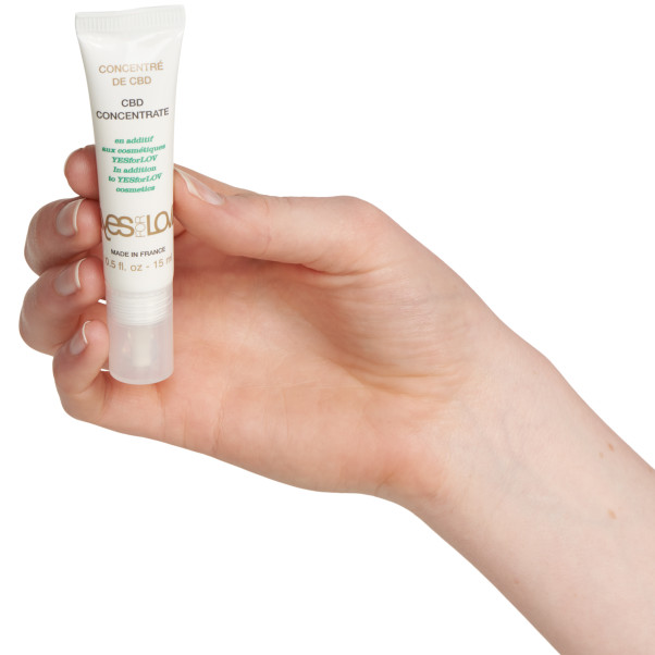 Yesforlove Concentrate Stimulerings Creme Produktbillede med hånd 50