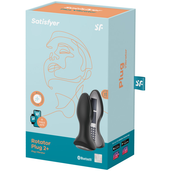 Satisfyer Rotator Plug 2+ App-Styret Roterende Vibrerende Anal Plug Emballagebillede 90