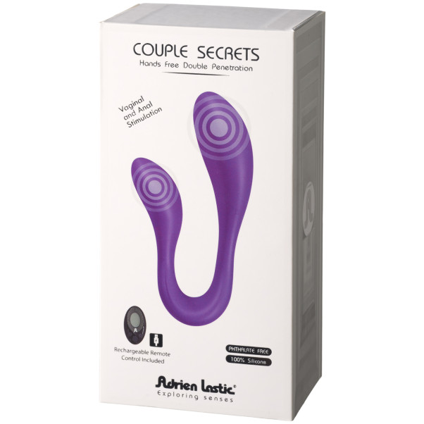 Adrien Lastic Couple Secrets II Fjernbetjent Dobbelt Vibrator Emballagebillede 90