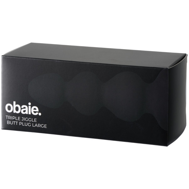 obaie Triple Jiggle Butt Plug Large Emballagebillede 90