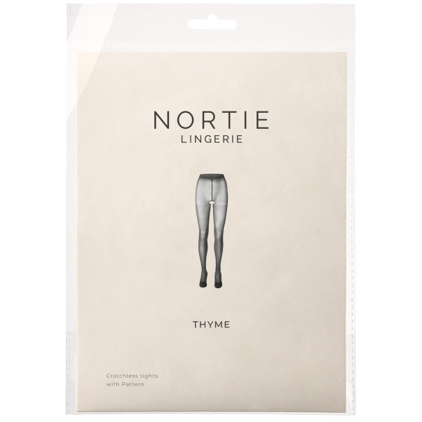 NORTIE Thyme Bundløse Tights med Mønster Emballagebillede 90