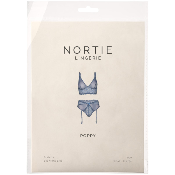 NORTIE Poppy Night Blå Bralette Sæt Emballagebillede 90