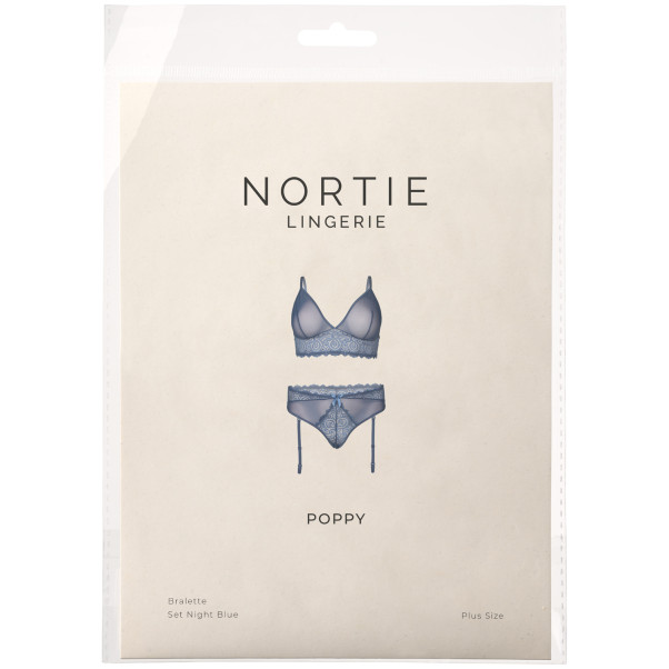 NORTIE Poppy Night Blå Bralette Sæt Plus Size Emballagebillede 90