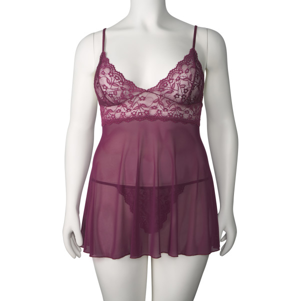 NORTIE Basil Babydoll Sæt Plus Size Produktbillede 4