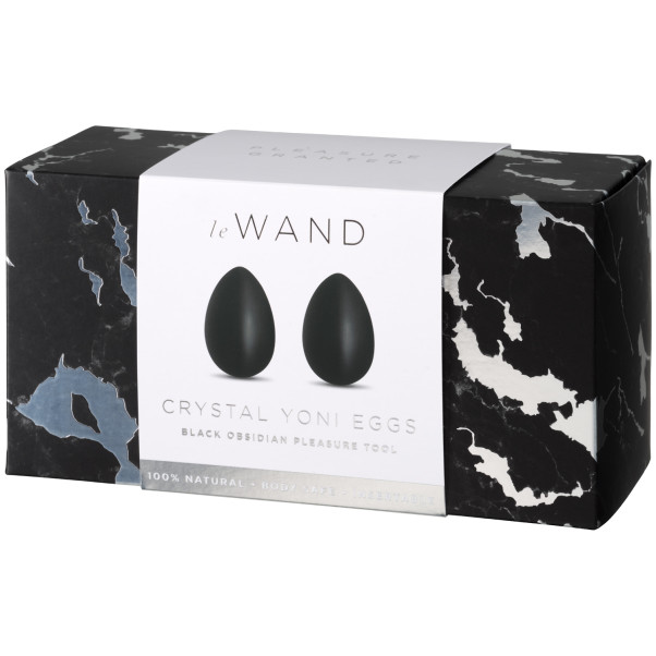 Le Wand Yoni Obsidian Dobbelte Bækkenbundskugler Emballagebillede 90