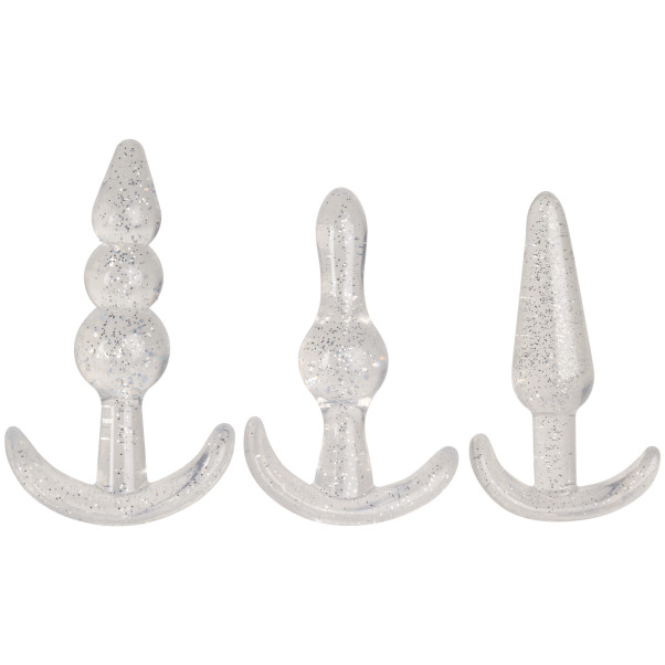baseks Glitter Booty Begynder Butt Plug Sæt Produktbillede 1