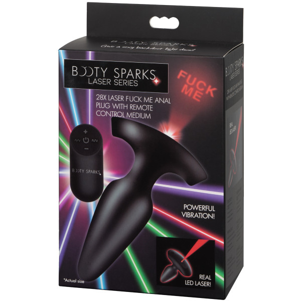 Booty Sparks Laser Series Fuck Me Medium Fjernbetjent Butt Plug Emballagebillede 90