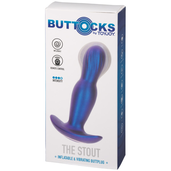 Toyjoy Buttocks The Stout Oppustelig og Vibrerende Butt Plug Emballagebillede 90