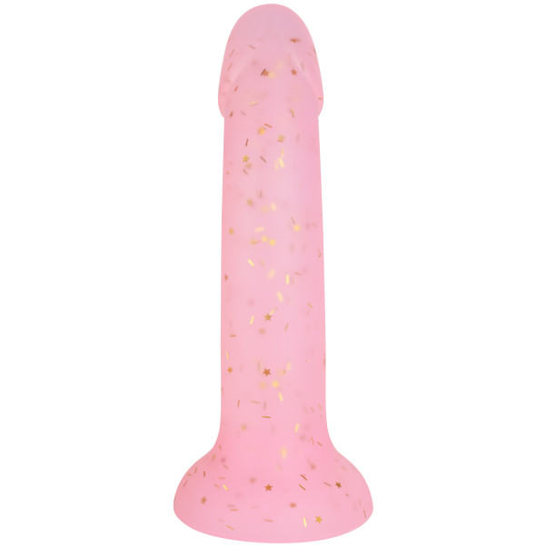 baseks Pink Starry Silikone Dildo 18 cm Produktbillede 2