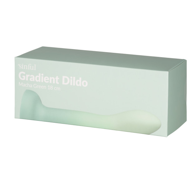 Sinful Gradient Macha Grøn Dildo 18 cm Emballagebillede 90
