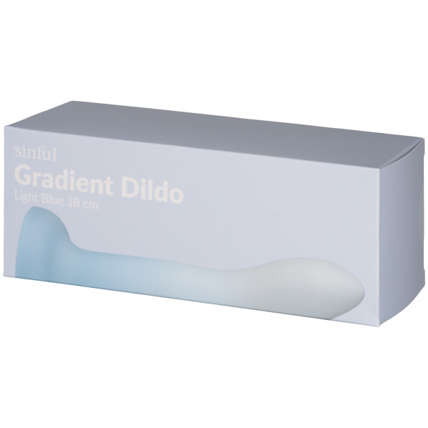 Sinful Gradient Lyseblå Dildo 18 cm Emballagebillede 90