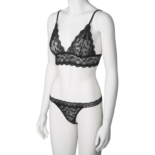 NORTIE Bay Leaf Sort Bh og G-streng Sæt Produktbillede 5
