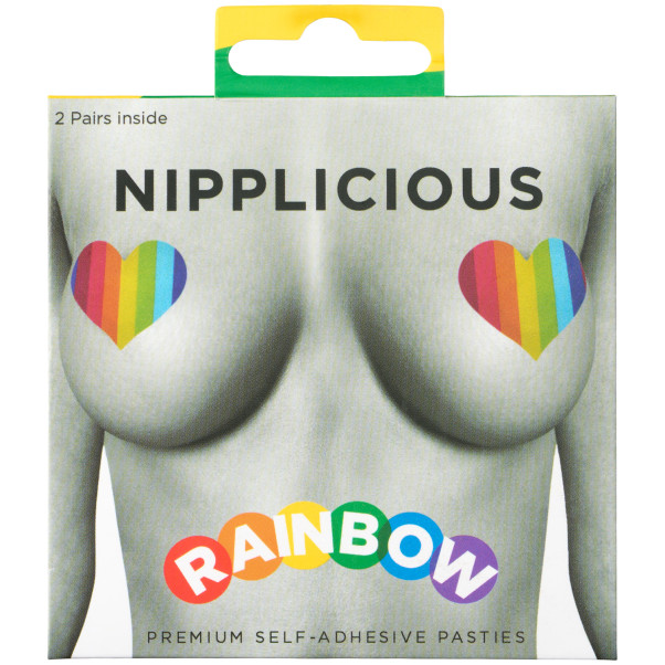 Nipplicious Regnbue Nipple Stickers 4 stk Emballagebillede 90