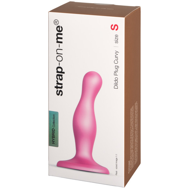 Strap-On-Me Kurvet Dildo Plug Emballagebillede 90