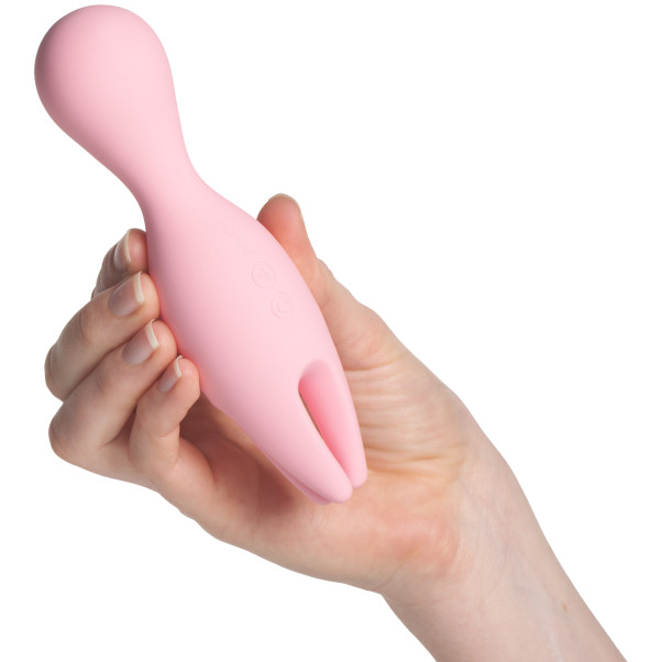 Svakom Nymph Soft Moving Finger Klitoris Vibrator Produktbillede med hånd 51