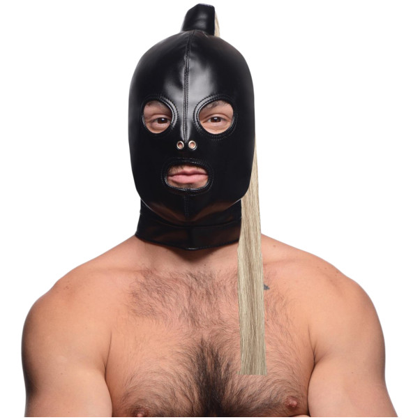 Strict Blonde Ponytail Bondagehætte Produktbillede 2