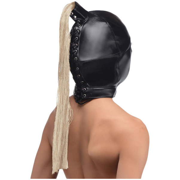 Strict Blonde Ponytail Bondagehætte Produktbillede 4